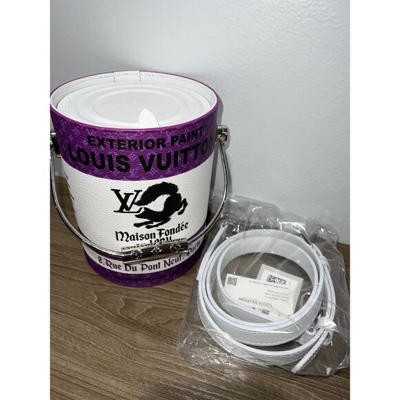 Louis Vuitton Purple LV Paint Can Monogram Top Handle Shoulder Crossbody Bag - Picture 4 of 15